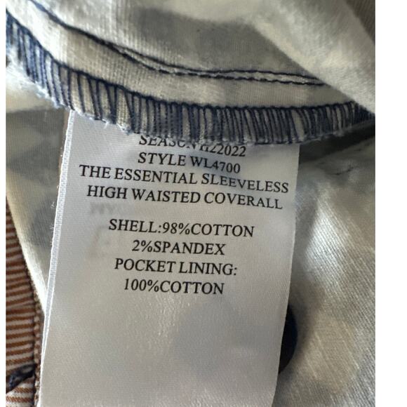 Wildfang The Essential Sleeveless High Waisted Coverall Large Jumper Jumpsuit - Picture 8 of 10